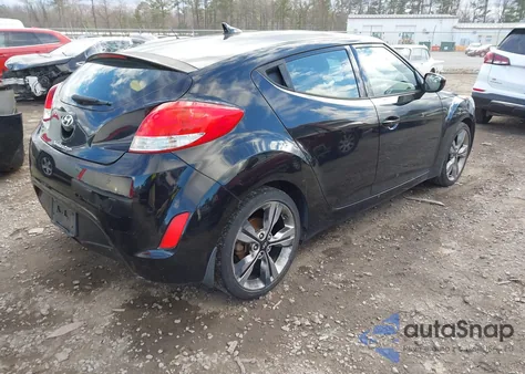 2017 Hyundai Veloster Value Edition from USA, damaged, VIN KMHTC6AD7HU321980